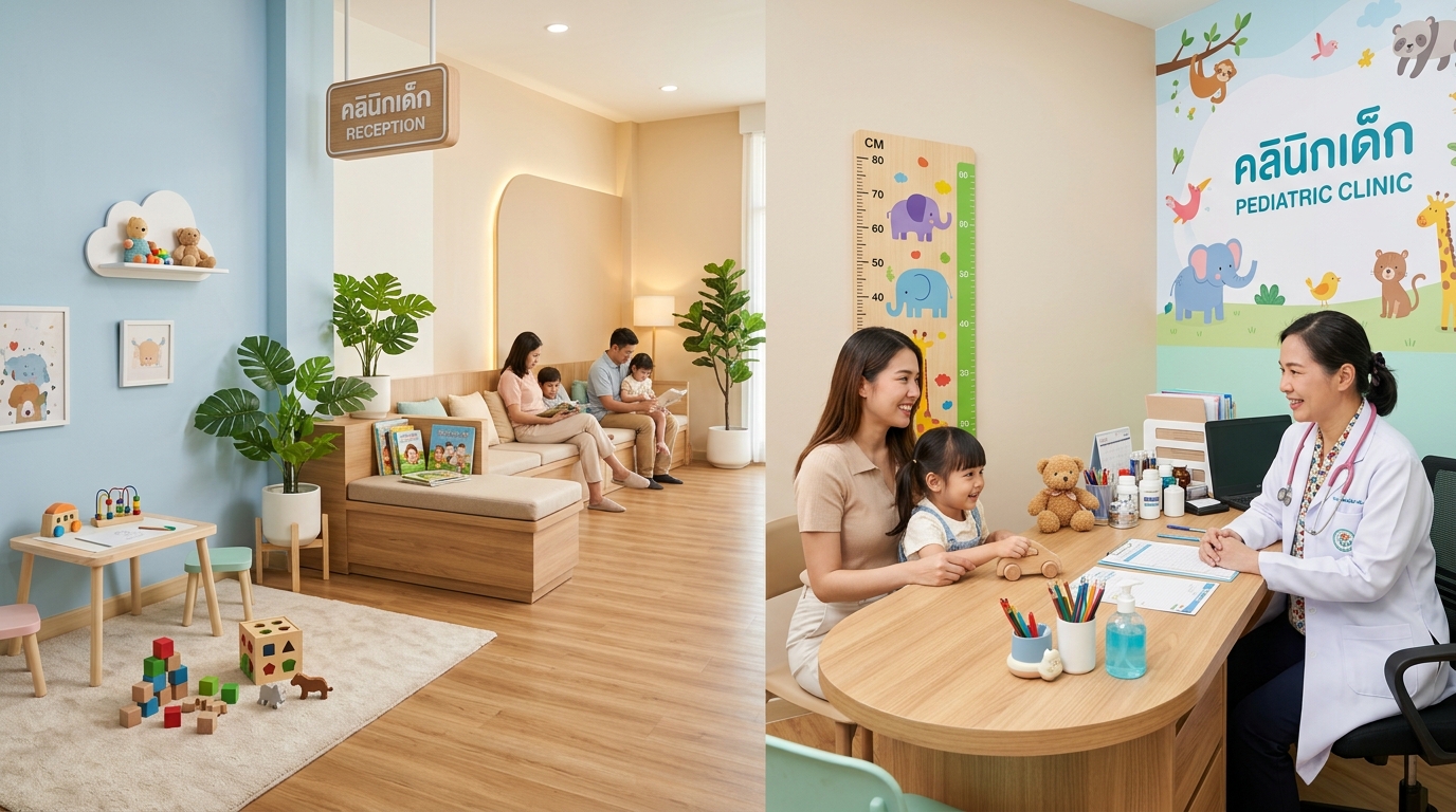 ปกร้าน LittleSteps Pediatric Clinic